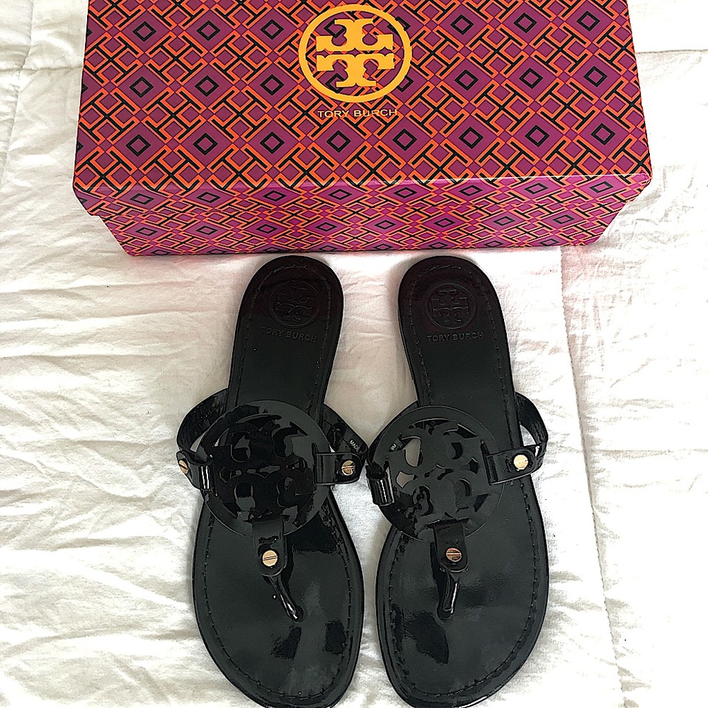 Tory Burch Miller Patent Leather Sandal